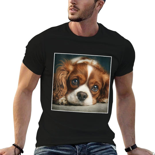 Womens Cavalier King Charles Spaniel Dogs  Fade-proof Color T-Shirt