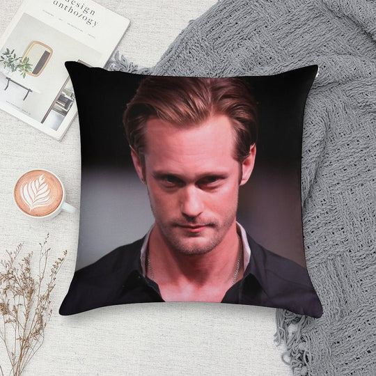 Alexander Skarsgard 2 Soft Fade-Resistant Throw Pillow