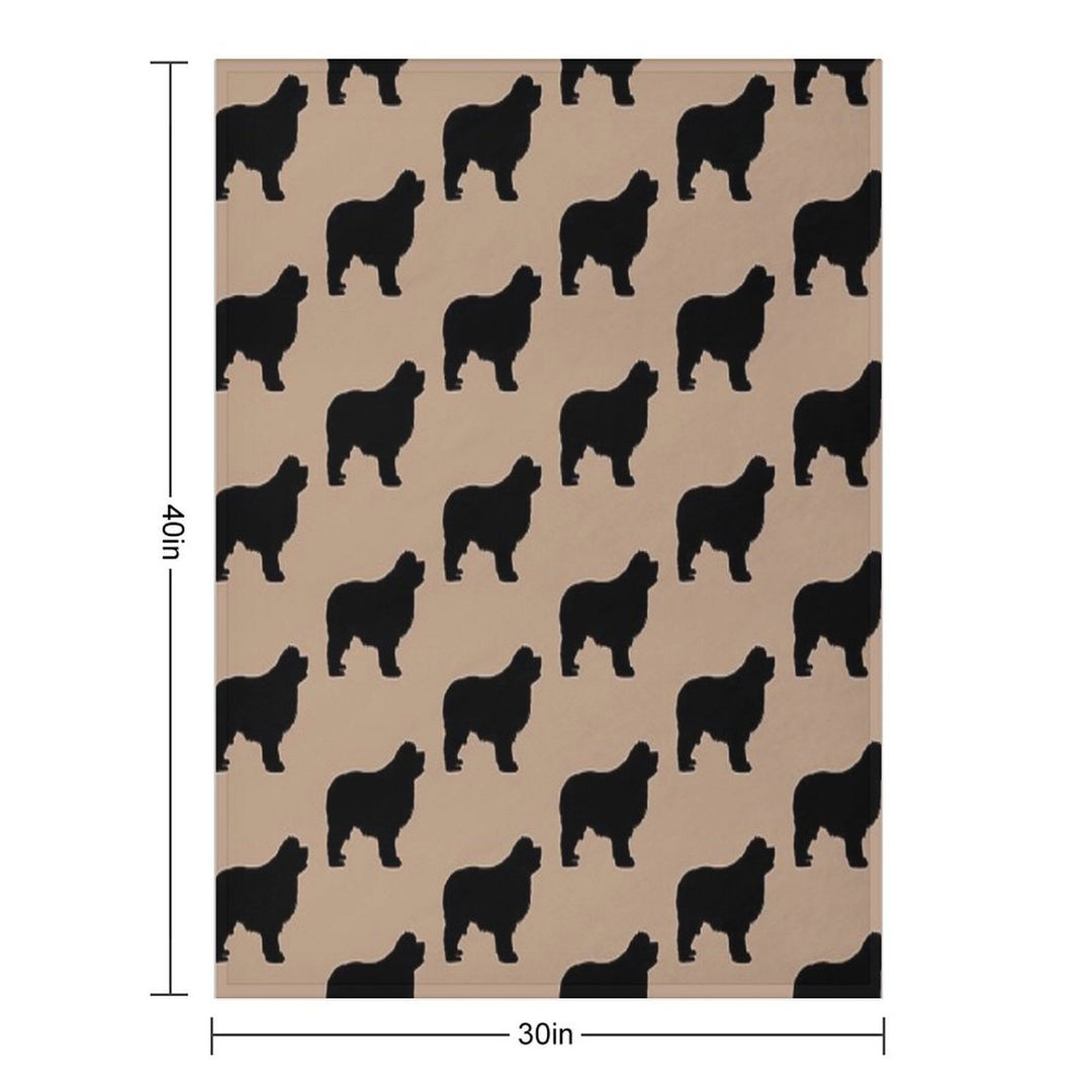 Newfie Love Is Big Love Versatility Throw Blanket