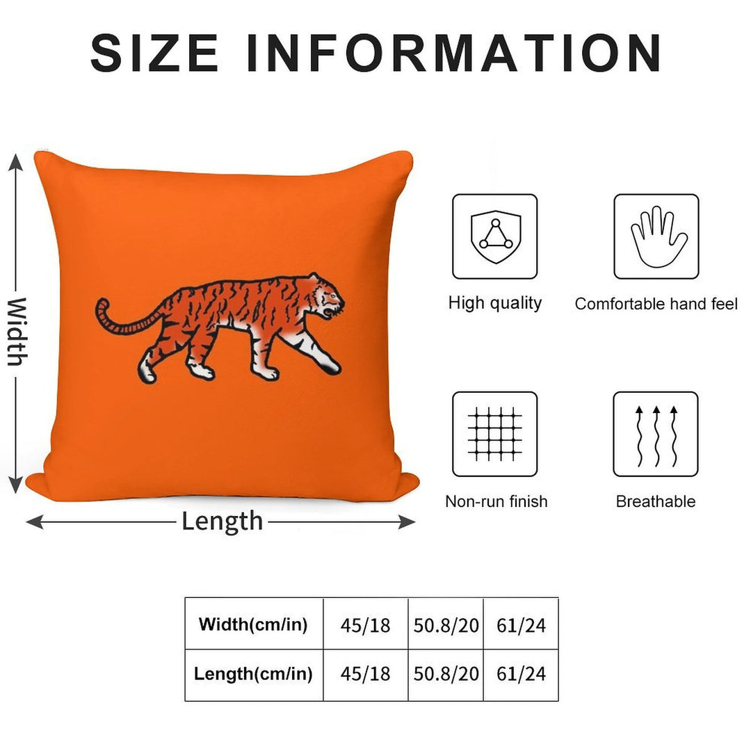 Tiger Soft Easy Maintenance Throw Pillow