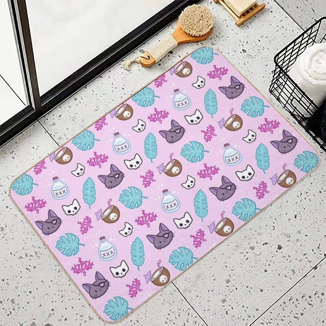 Pirate Cat  Nikury  Rapid-Drying Bath Mat