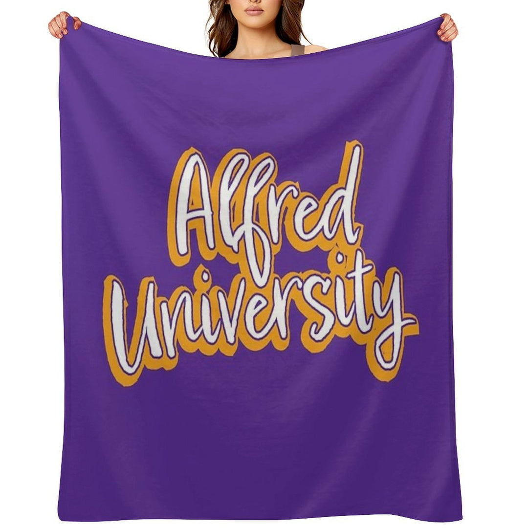 Alfred University Saxons Eco-conscious Throw Blanket