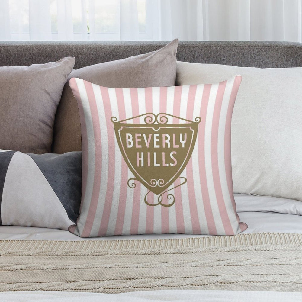 Beverly Hills Shield Soft Durable Construction Throw Pillow