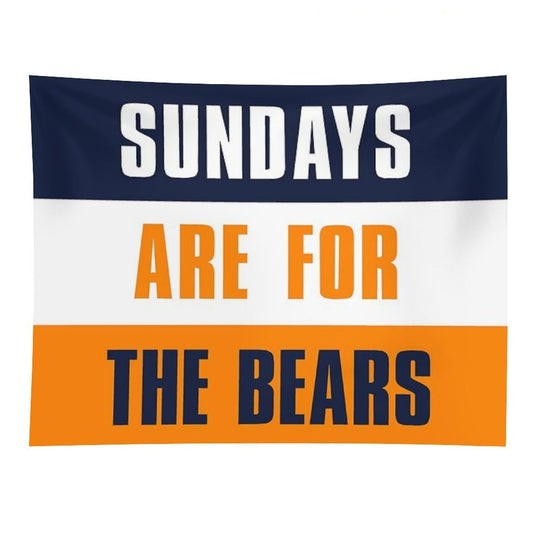 Sundays Are for The Bears, Chicago Bears Tapestry
