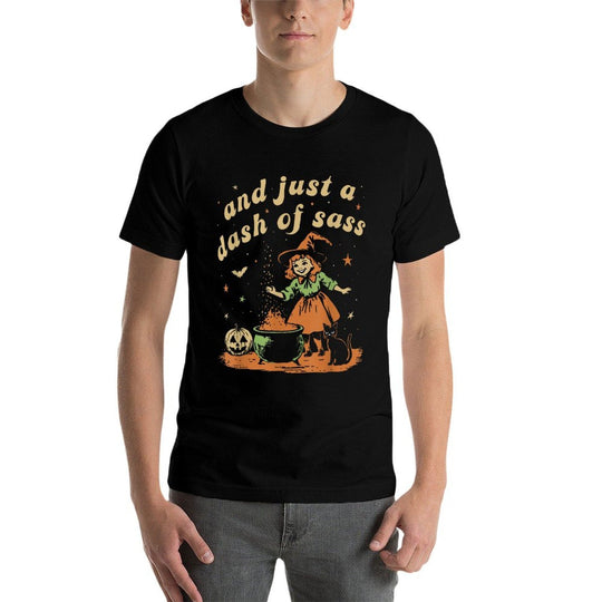 Vintage Funny And Just A Dash Of Sass Dark Humor Halloween  Classic T-Shirt
