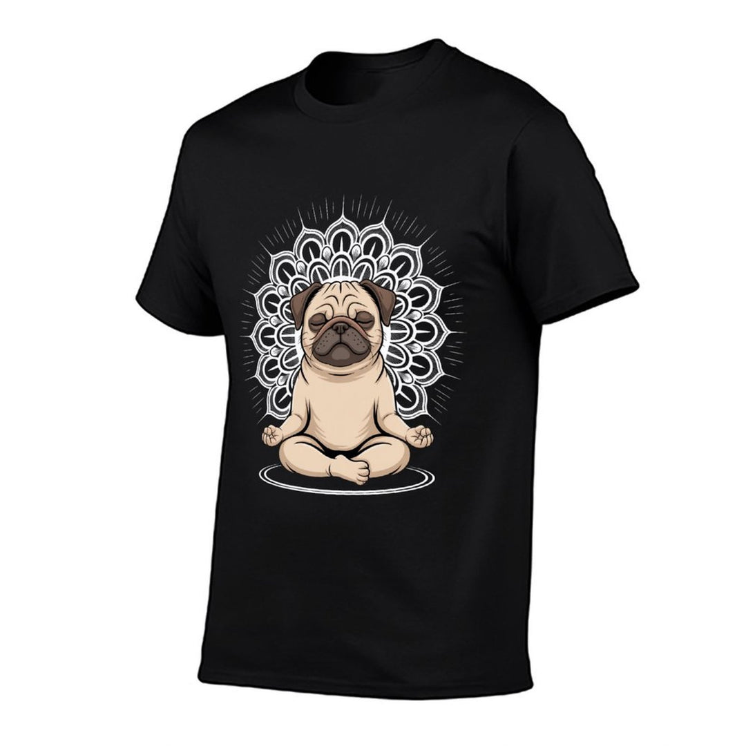 Spiritual Living Energy Healer Reiki Meditation Dog  Polyester Blend T-Shirt