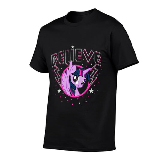 Kids My Little Pony Friendship Is Magic Twilight Believe Logo Premium  Summer-ready Fabric T-Shirt