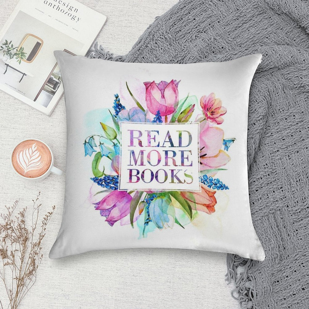 Read More Books Pastel Soft Durable Construction Throw Pillow
