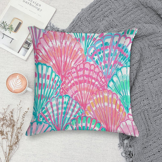 Colorfull Shell Soft Bedroom Essential Throw Pillow