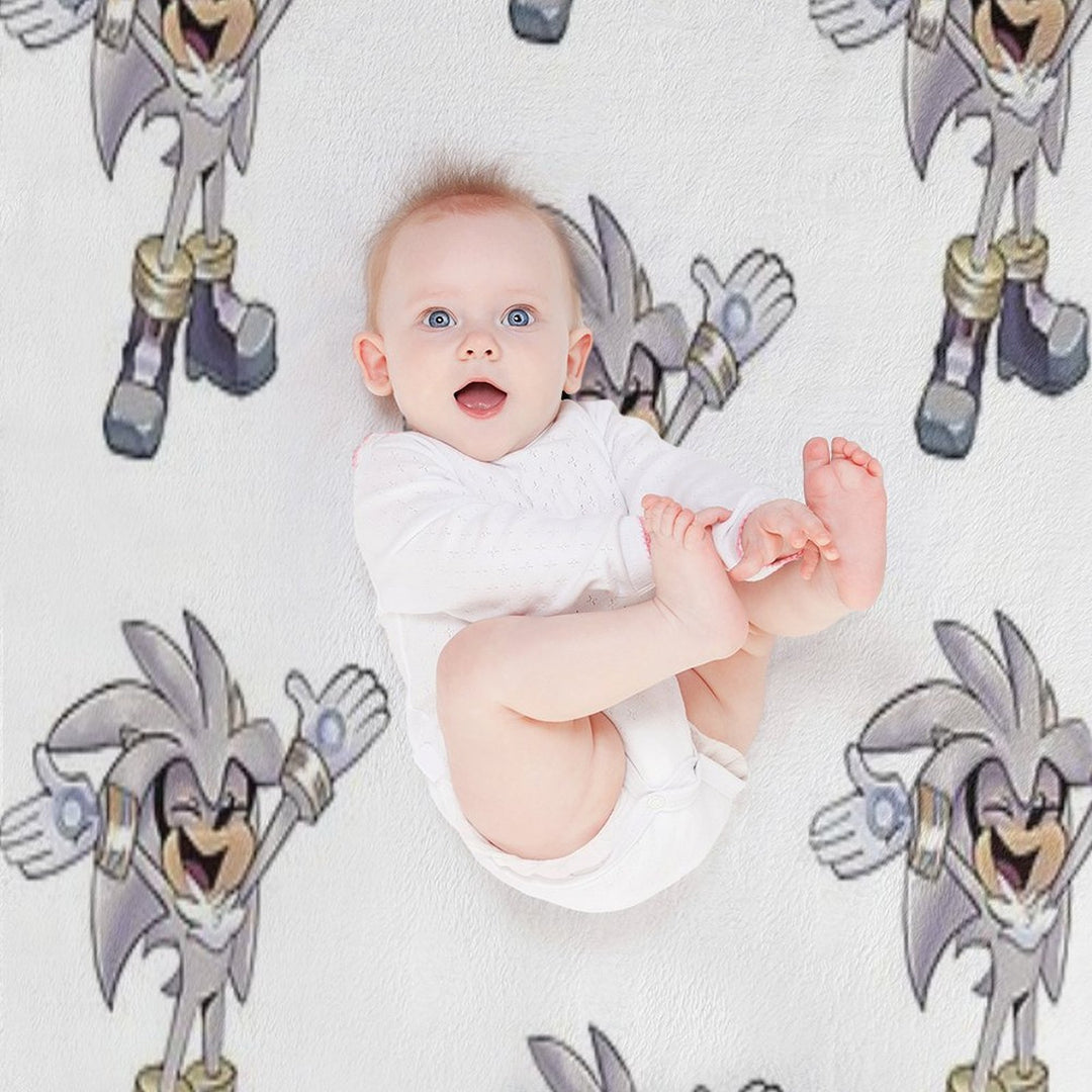 Silver Excited Versatility Throw Blanket