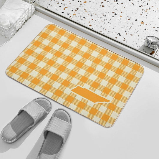 Plaids • Tennessee Gingham Durable Bath Mat