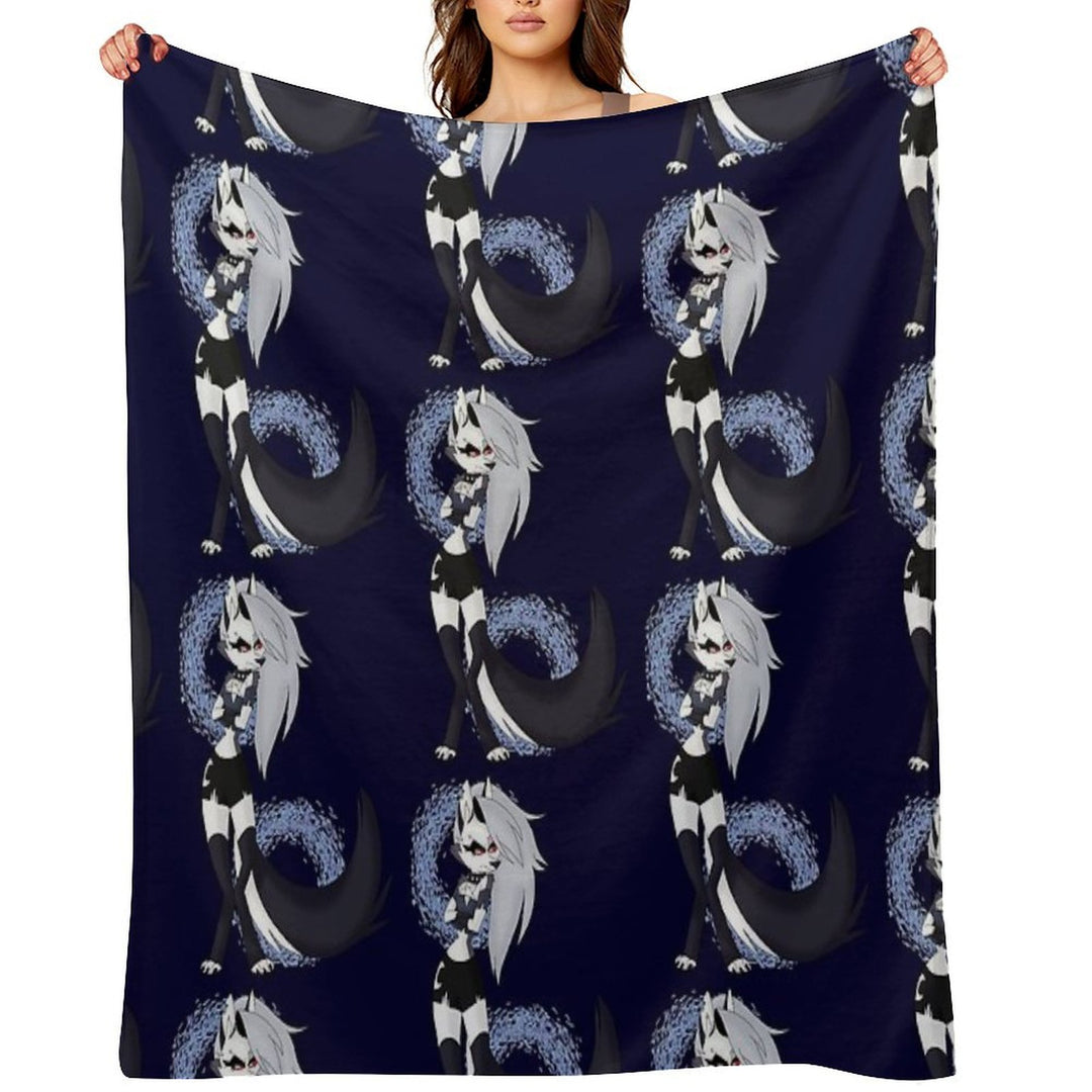 Loona from Helluva Boss Machine-washable Throw Blanket