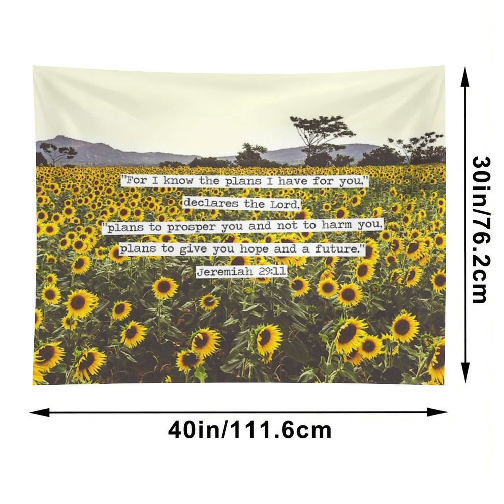 Jeremiah Sunflowers Tapestry