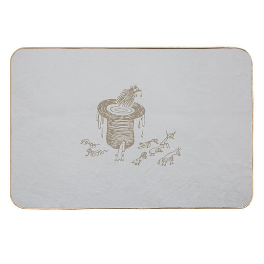 Bad Language V2 (light Gray)  Rapid-Drying Bath Mat