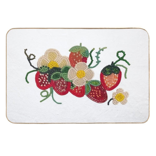 Strawberry  Easy To Clean Bath Mat