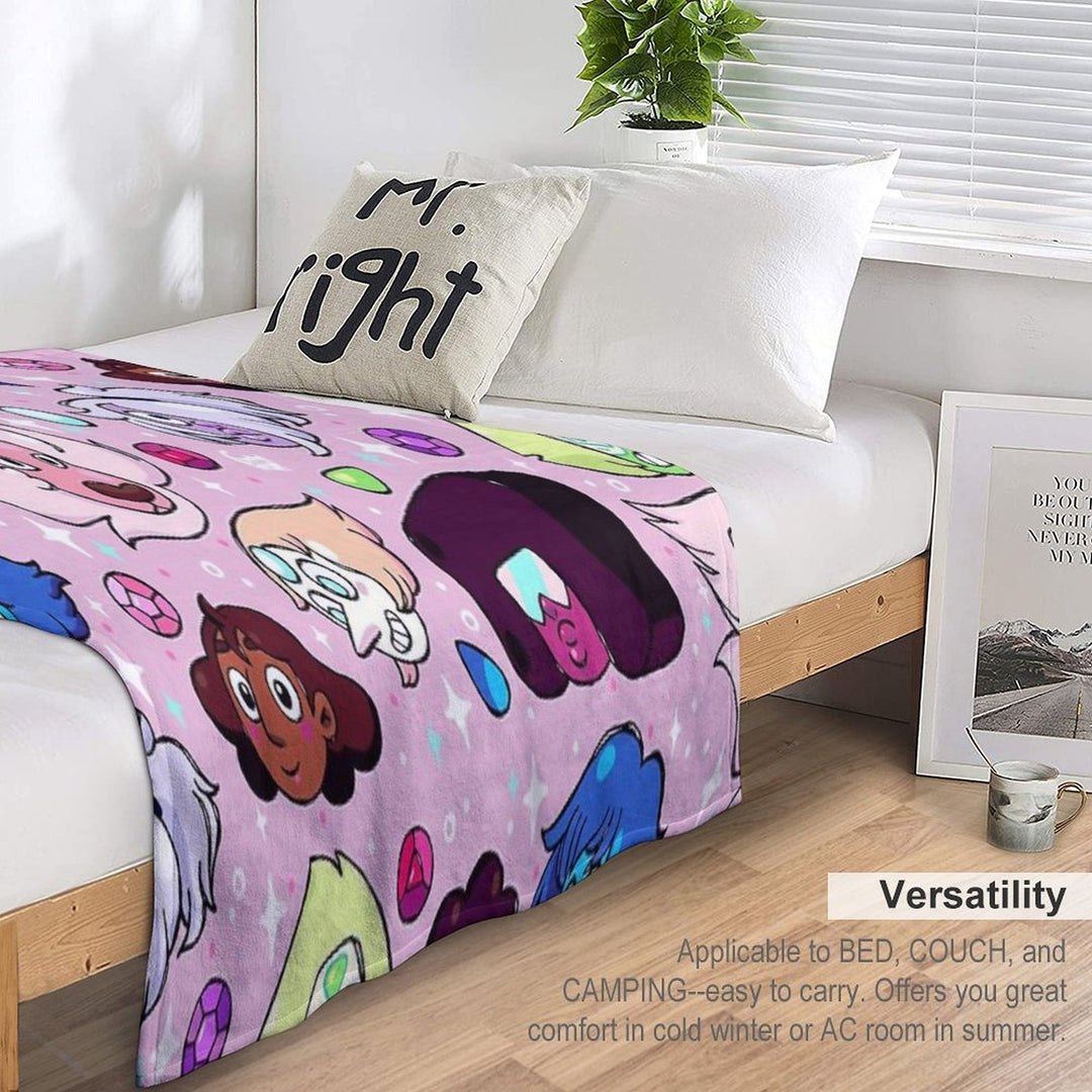 Crystal Gem Friends Shrink-resistant Throw Blanket