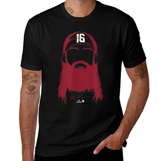 Brandon Marsh - Philly Beard (Blue) - Philadelphia Baseball  Breathable T-Shirt