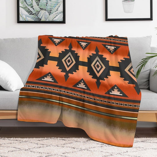 Canyon  Navajo Rust Premium Throw Blanket