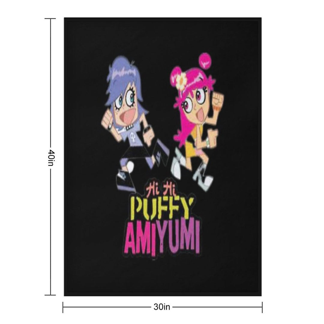 Hi Hi Puffy AmiYumi  - Hi!hi! Puffy Amiyumi   - AmiYumi Show! Drawstring Quick-dry Throw Blanket