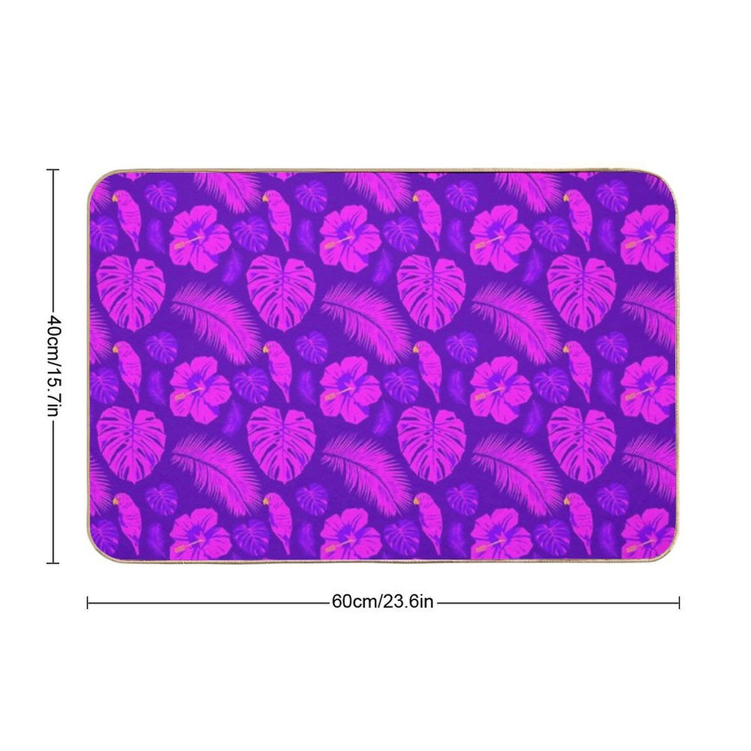 Pink And Purple Paradise  Odorless Bath Mat