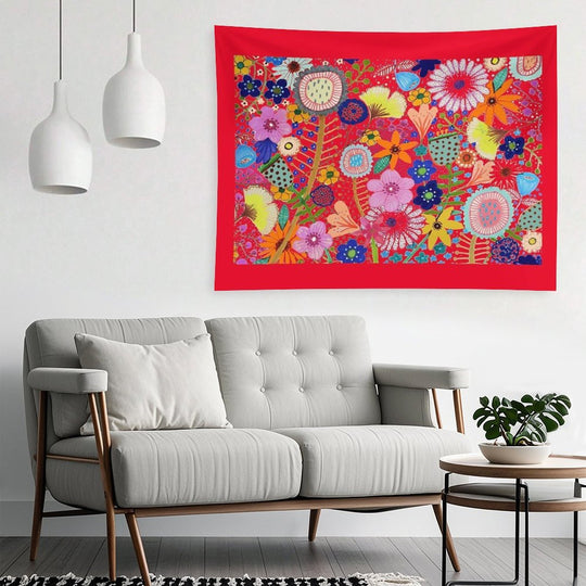 Fleur-moi in Red Tapestry