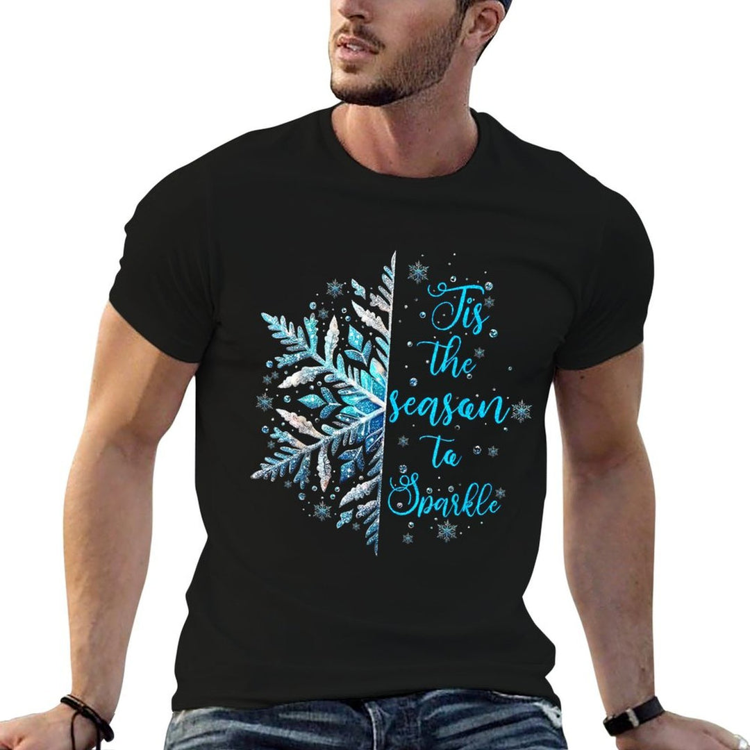 Tis The Season to Sparkle Snowflake Christmas Holiday Xmas  Quick-drying T-Shirt
