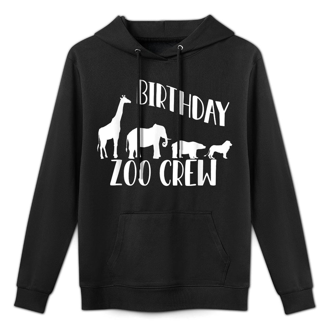Birthday Squad Zoo Crew 2025 Elephant Circus Animal Lover Unisex Design Hoodie