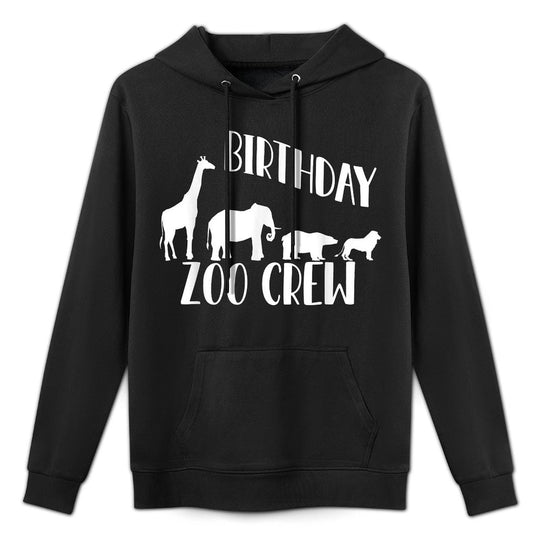 Birthday Squad Zoo Crew 2025 Elephant Circus Animal Lover Unisex Design Hoodie