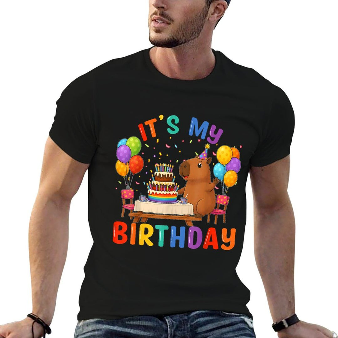 Its My Birthday Capybara Lovers Birthday Party Kids  Classic T-Shirt