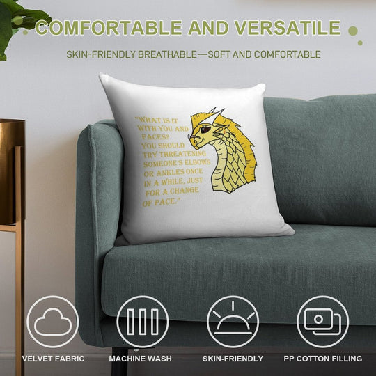 Qibli Quote [OUTDATED!! SEE DESCRIPTION!!] Soft Bedroom Essential Throw Pillow