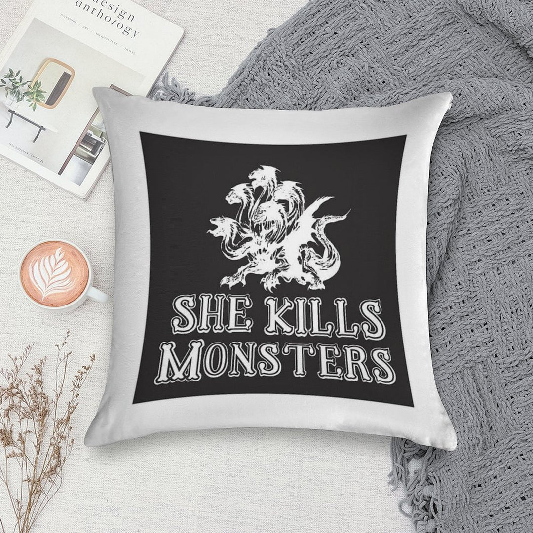 She Kills Monsters Soft Washable Throw Pillow