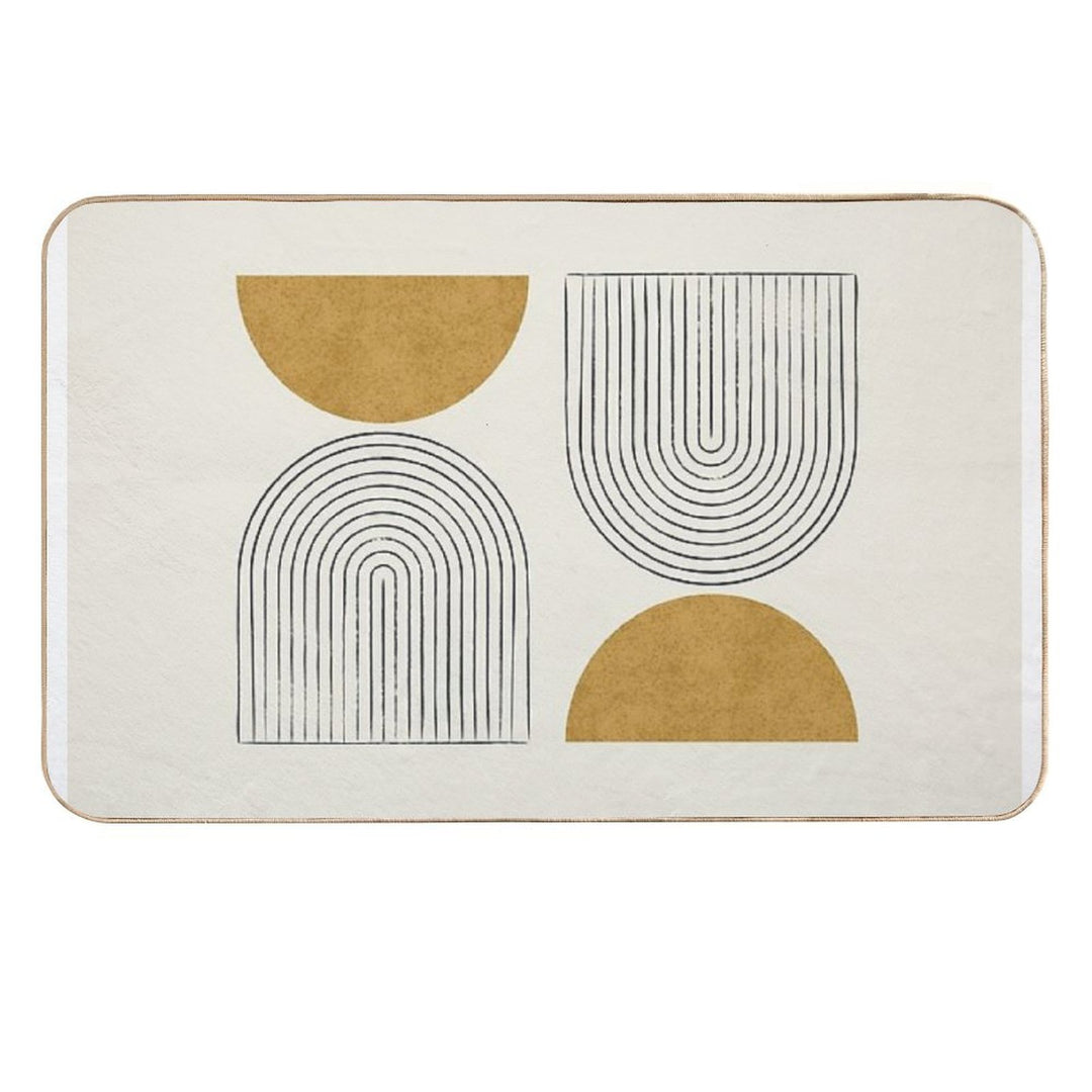 Arch Balance Gold - Mid Century Modern  Multi-Purpose Bath Mat