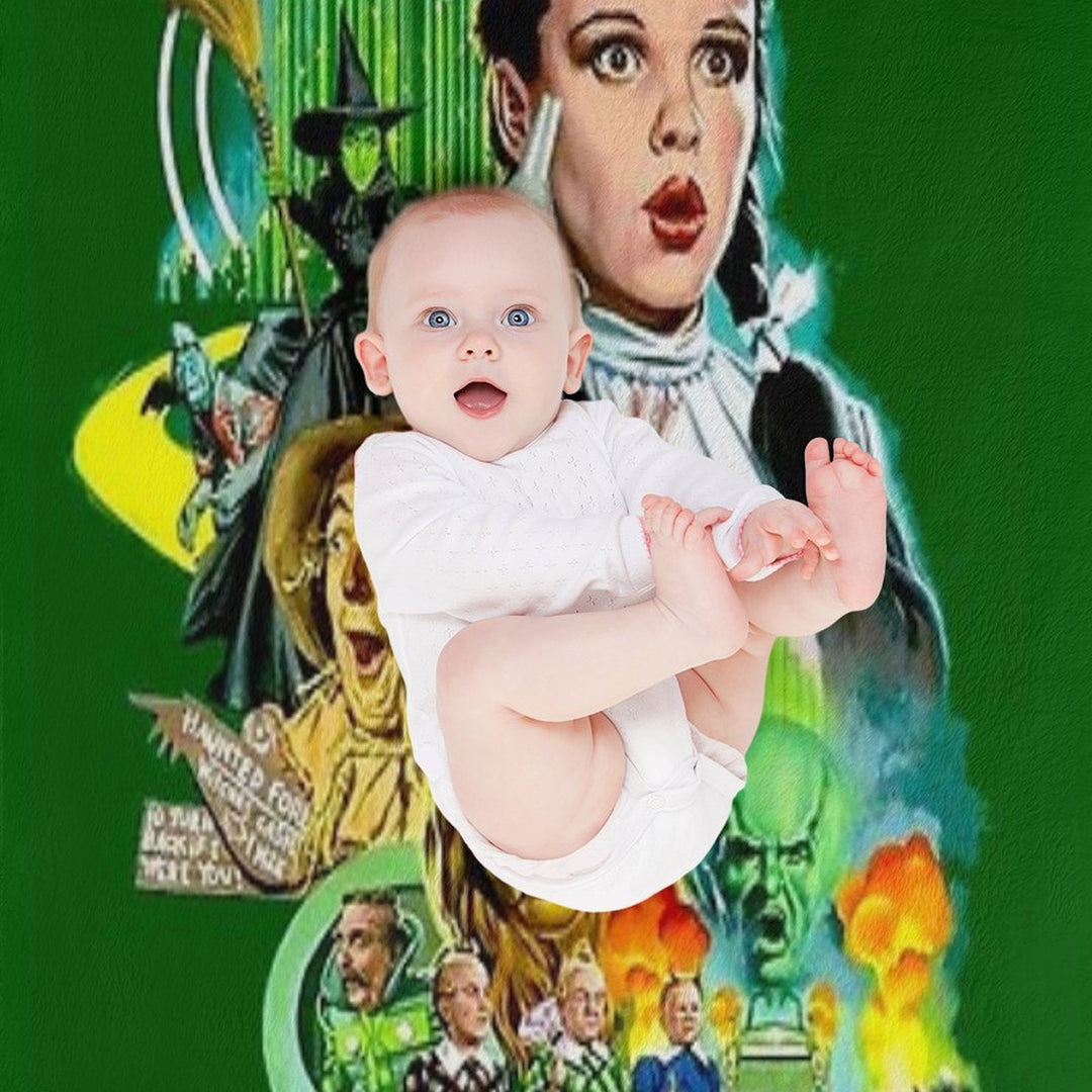 Wizard of OZ Vintage Art Print Premium Throw Blanket
