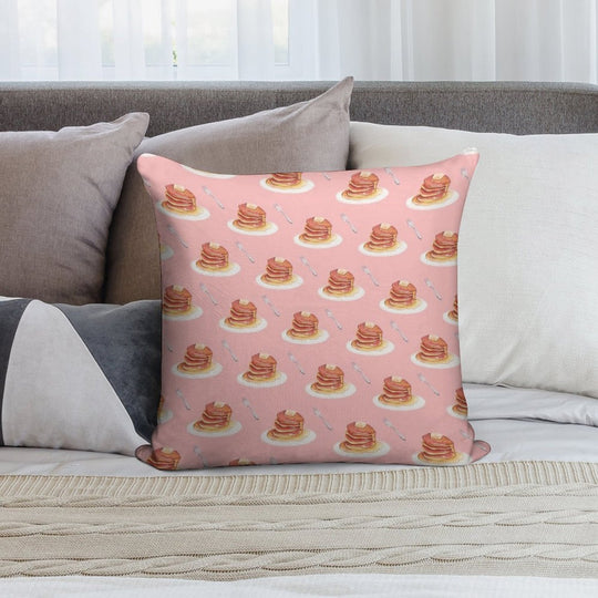 Pancake Pattern Soft Warmth Comfort Throw Pillow