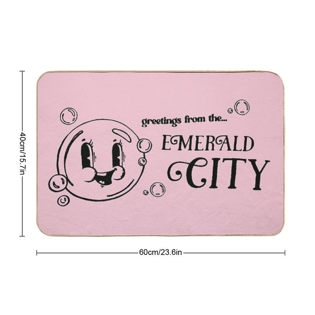 Greetings from The Emerald City  Pet-Safe Bath Mat