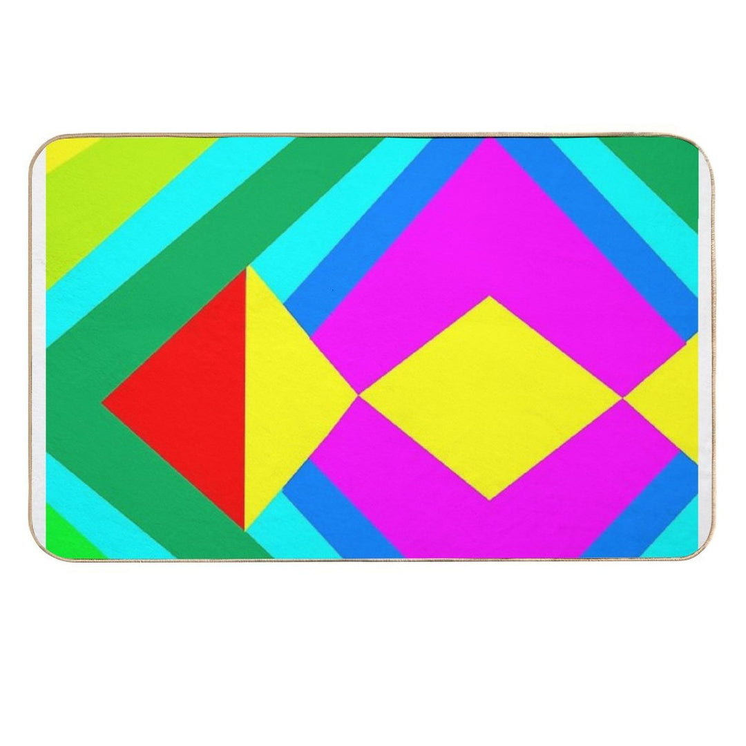 Arbitrary Abstract  Slip-Resistant Bath Mat