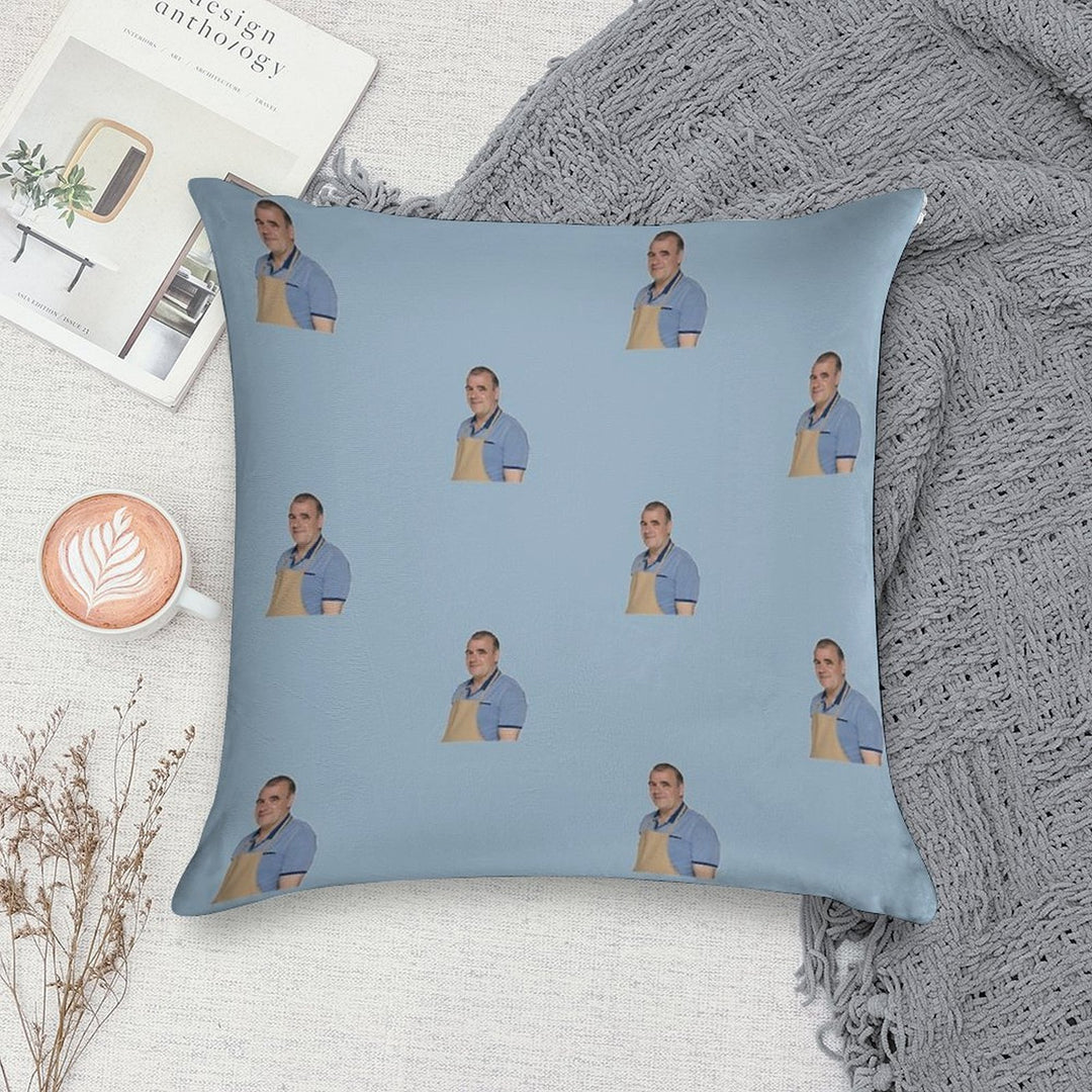 Jurgen From The Bake Off Soft Short Plush Fabric Throw Pillow