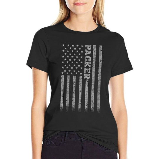 Womens Packer American  Slim-fit Cut T-Shirt