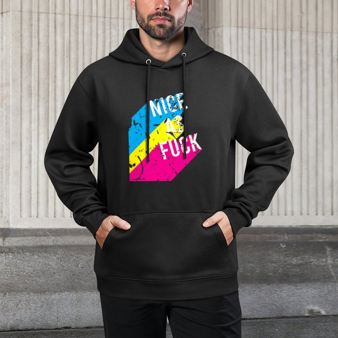 NICE AS F_CK Retro Vintage Frocket Layering Staple Hoodie