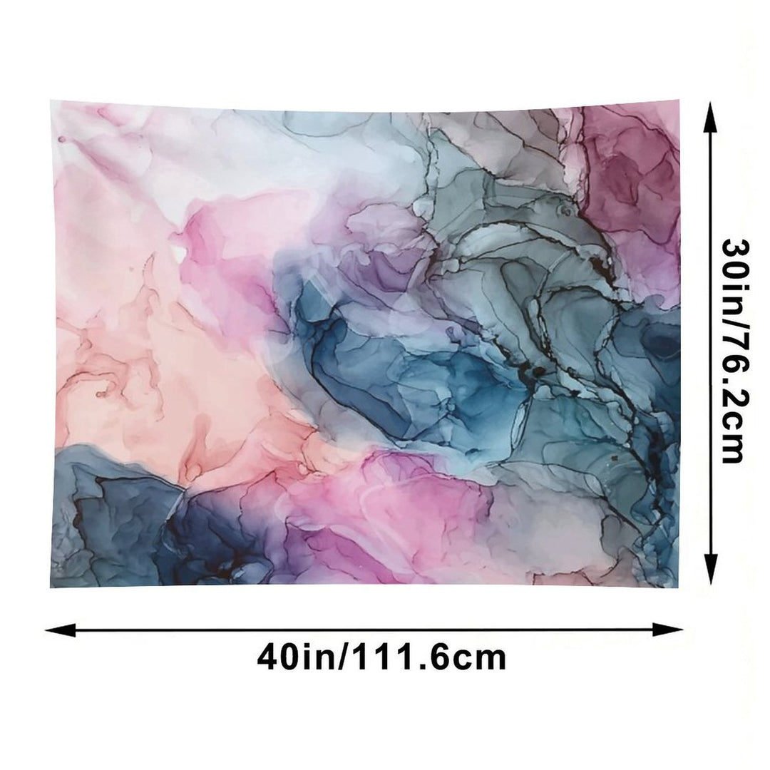 Heavenly Pastels 1 Original Abstract Ink Painting Tapestry