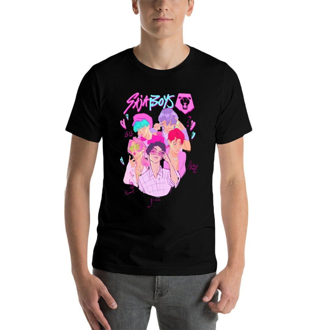 KPop Demon Hunters Saja Boys Heartthrob Officially Licensed  Lightweight T-Shirt