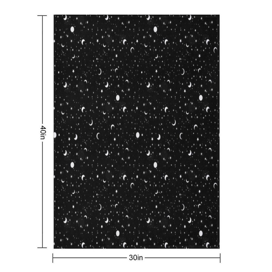 Black Universe Versatility Throw Blanket