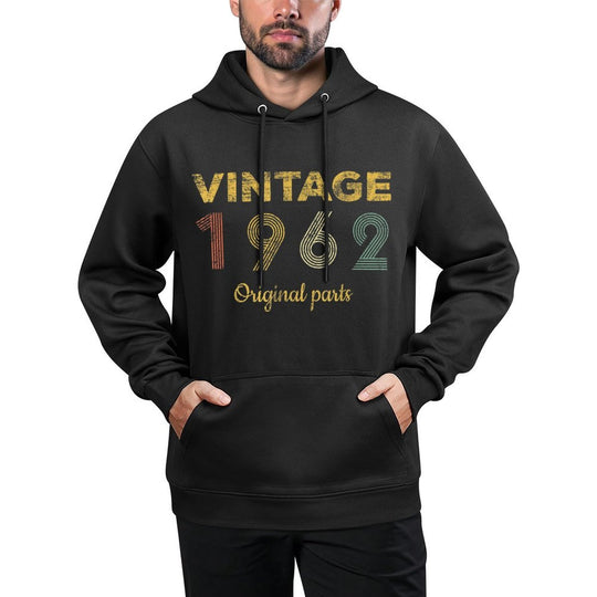 60 Year Old Gifts Vintage 1962 Limited Edition 60th Birthday Cotton-Polyester Blend Hoodie