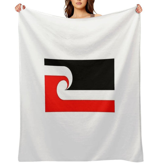 Maori Flag Sustainable Throw Blanket