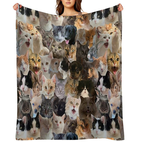 Cute Pets Pattern Anti-pilling Throw Blanket