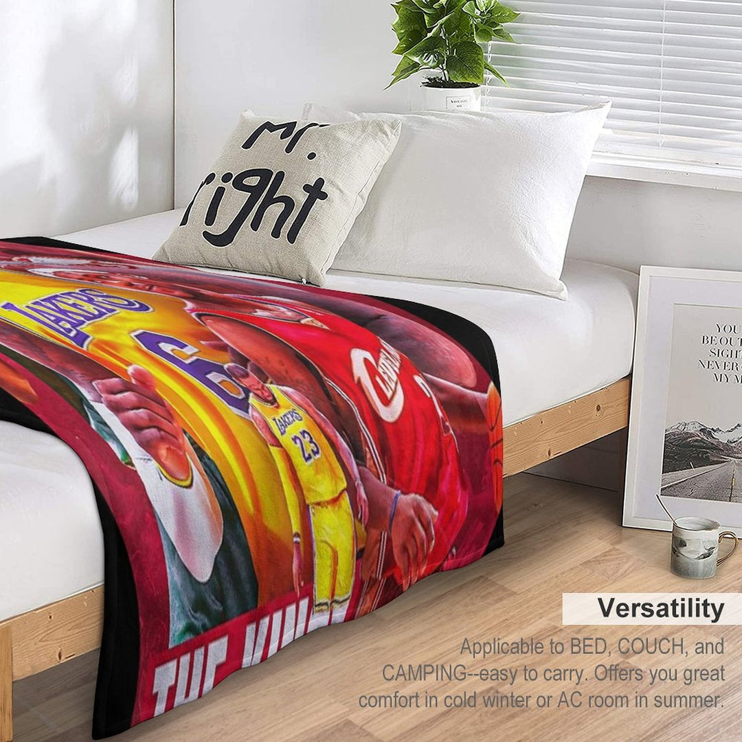 All Time LeBron James The King James Comfort Throw Blanket