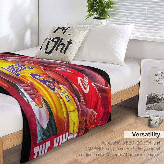 All Time LeBron James The King James Comfort Throw Blanket