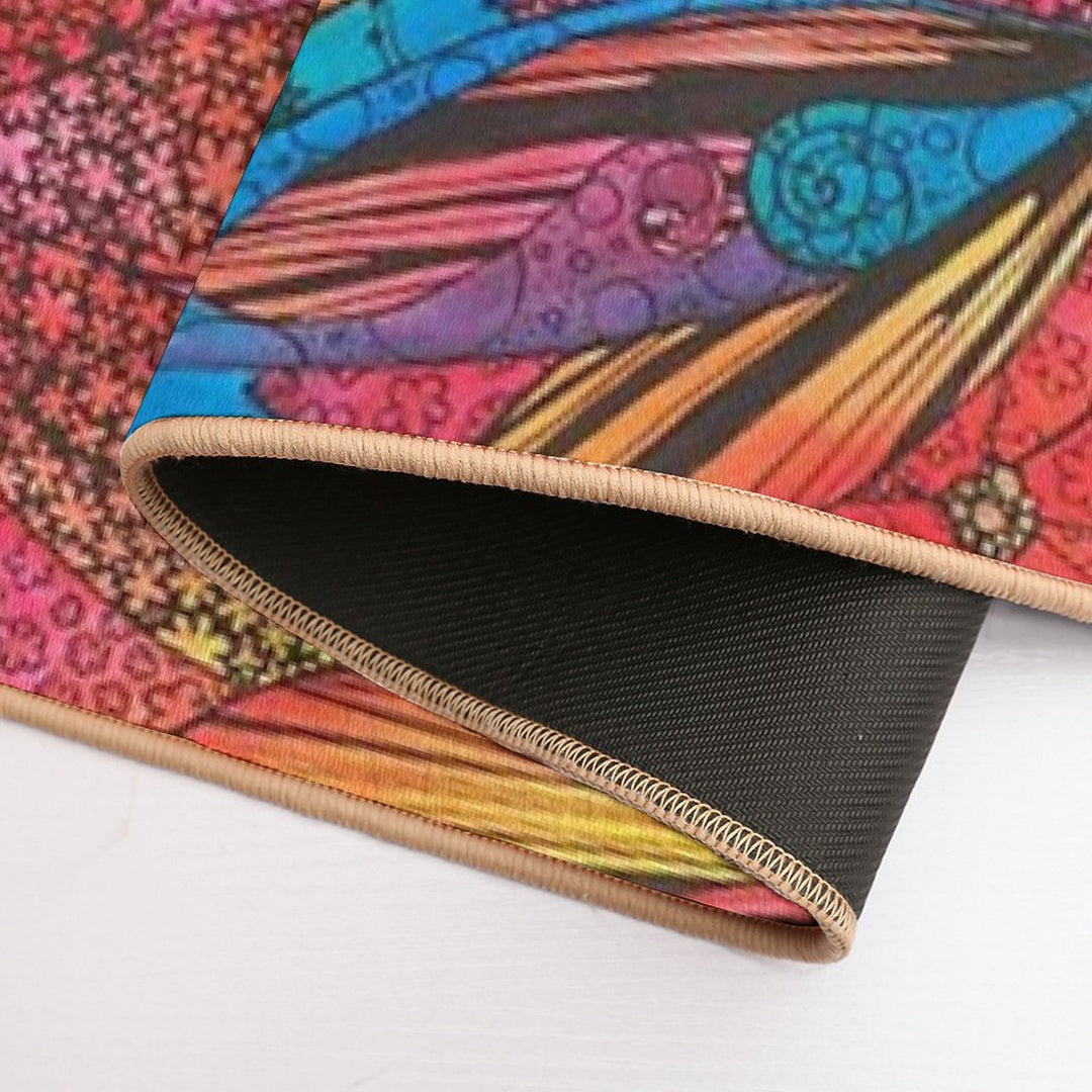 Dragonfly Garden  Rapid-Drying Bath Mat