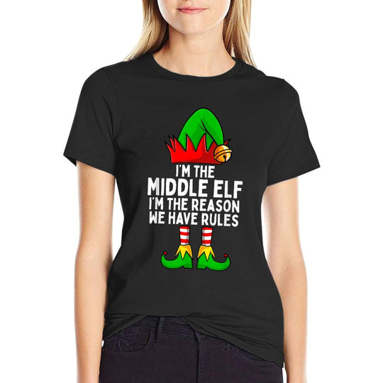 Im The Middle Elf Matching Family Christmas  Quick-drying T-Shirt