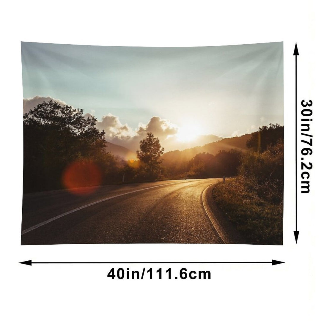Road at Sunset Tapestry